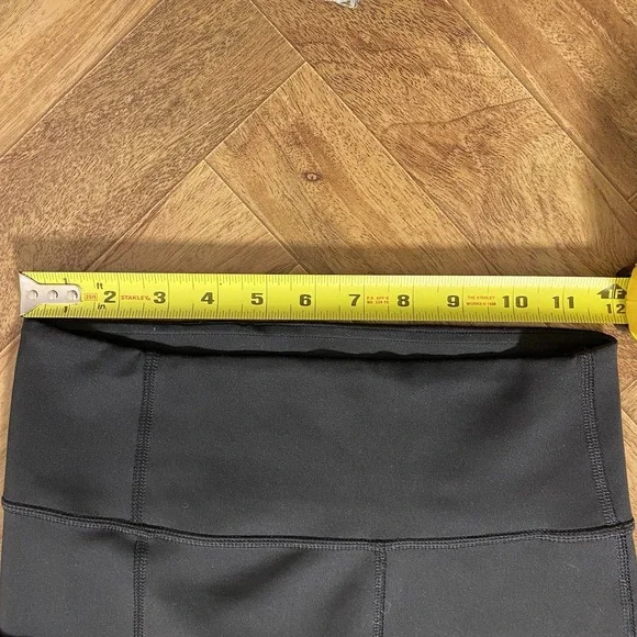 Adidas Climalite Leggings Side Pocket Women's Small Black White Stripe - Picture 3 of 11